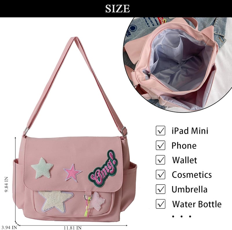 Extolove Cute Messenger Bag, Crossbody Bags for Women Kawaii Messenger Bags Purses - Image 4